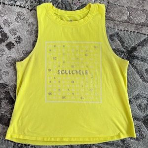 SoulCycle Yellow Puzzle Tank (perfect condition)